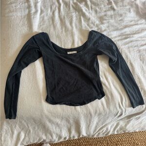 We The Free Black Long Sleeve Top